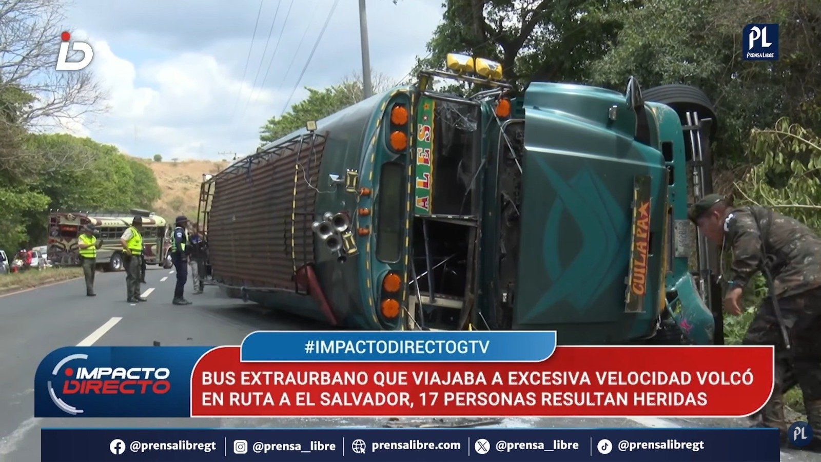 Accidente en ruta a El Salvador expone riesgos de transporte con reparaciones improvisadas