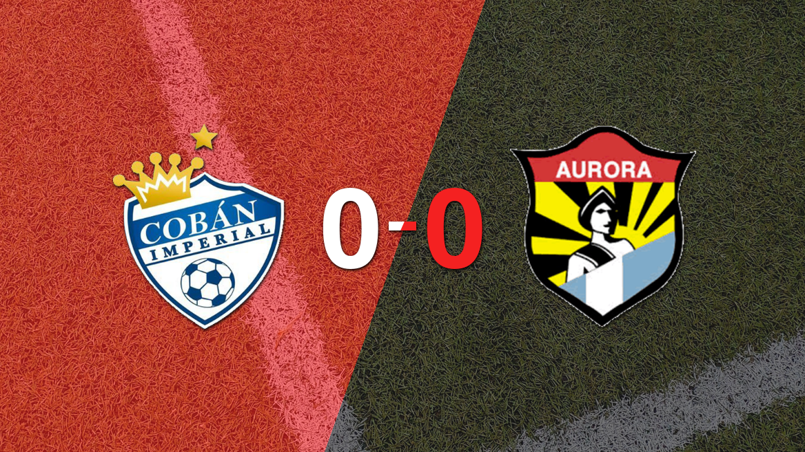 Cobán Imperial y Aurora FC empatan sin goles en un intenso duelo del Clausura 2024