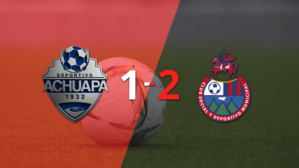 Municipal asegura victoria agónica 2-1 sobre Achuapa y mantiene el liderato del Clausura
