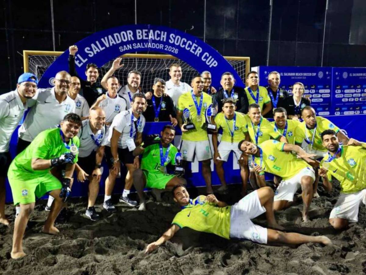 Brasil conquista el título invicto en la El Salvador Beach Soccer Cup 2026