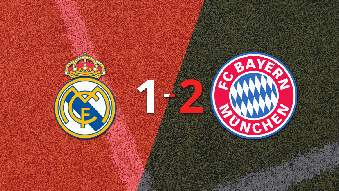 Bayern Múnich toma ventaja 2-1 en el partido de ida contra Real Madrid en Champions League