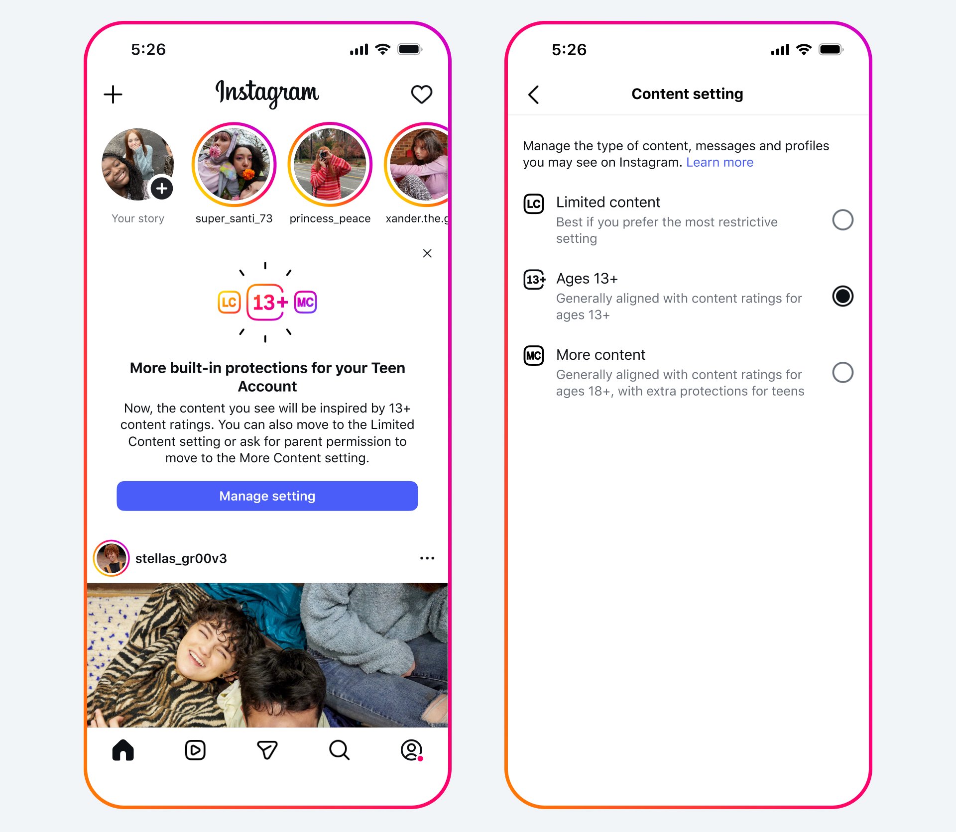 Instagram implementa nuevas restricciones para proteger a adolescentes menores de 16 años