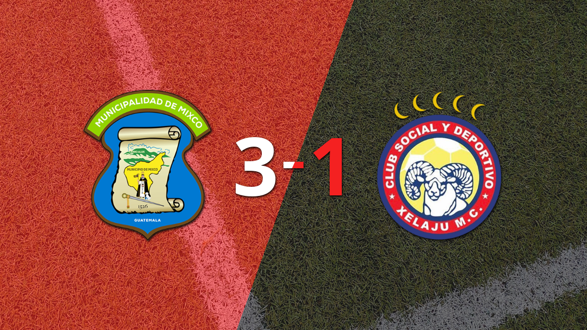 Mixco se impone 3-1 a Xelajú en un partido clave del Clausura 2024
