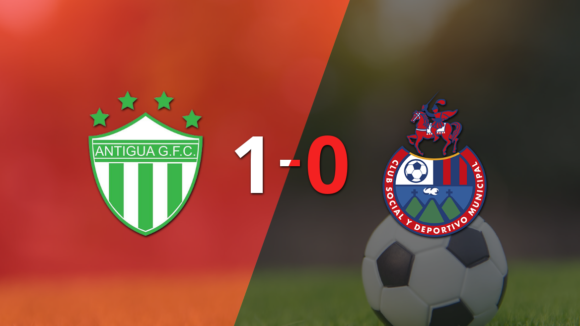 Antigua GFC supera a Municipal 1-0 con gol temprano de Agustín Maziero en fecha 19 del Clausura