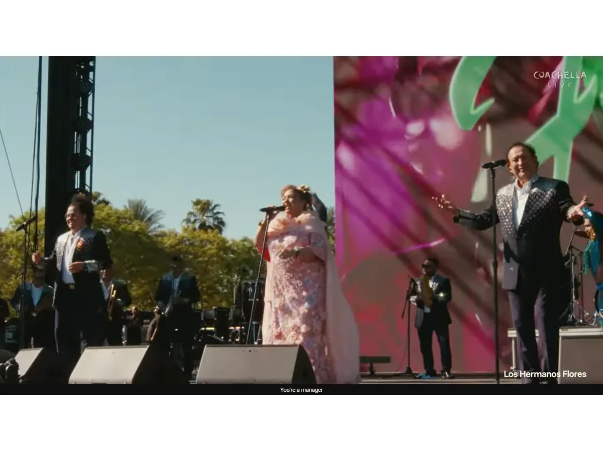 La energía del público al presenciar la actuación de los Hermanos Flores en Coachella