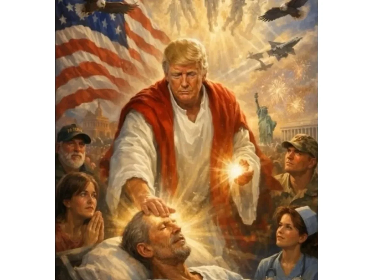 Donald Trump elimina imagen polémica en Truth Social tras críticas por representación religiosa