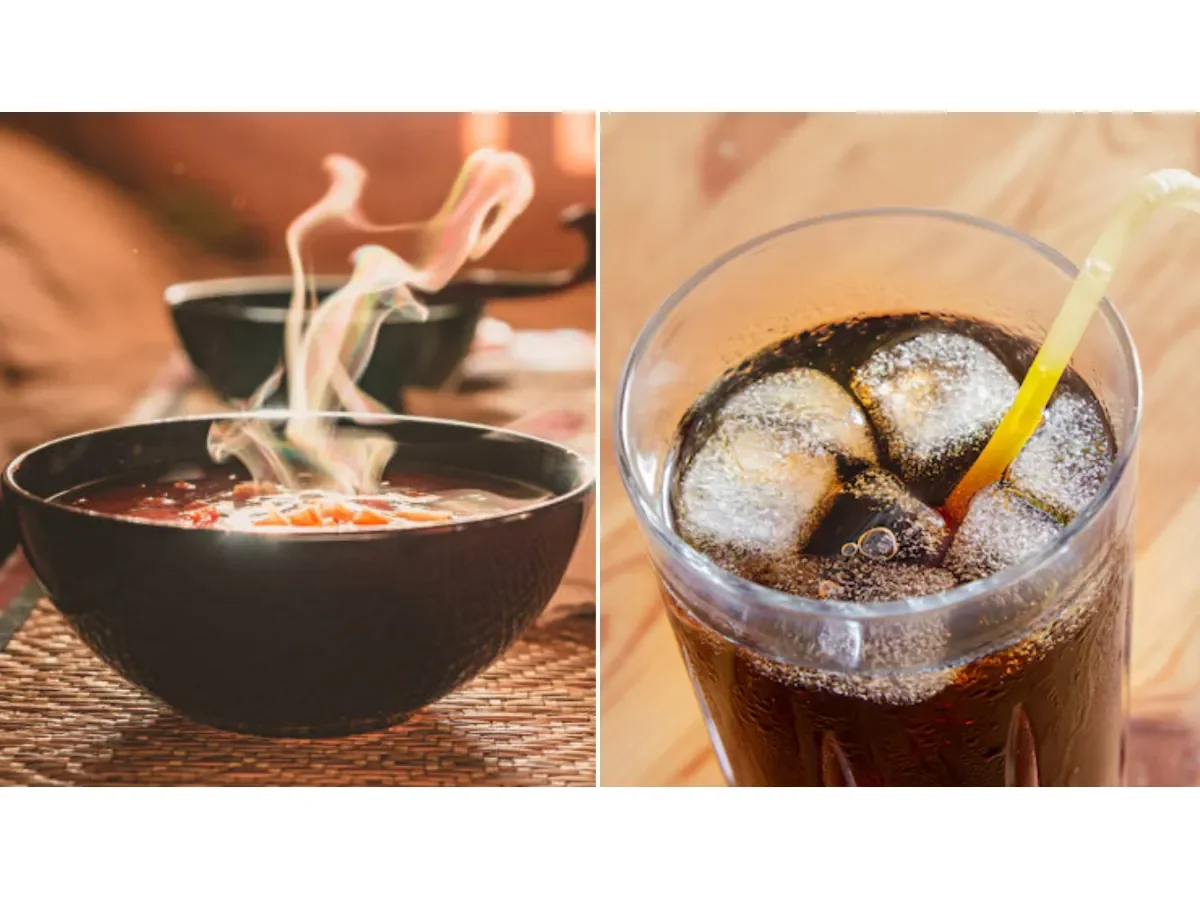 Efectos de combinar bebidas frías con comidas calientes: recomendaciones nutricionales