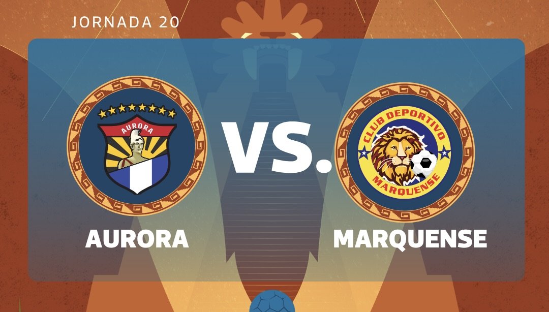 Aurora FC y Marquense abren la jornada 20 del Torneo Clausura 2026 con un duelo clave por la permanencia