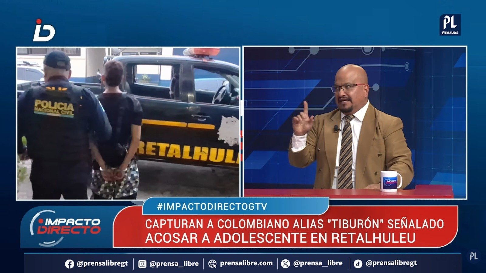 Detienen en Retalhuleu a hombre por acoso sexual a menor; especialistas alertan sobre conducta misógina