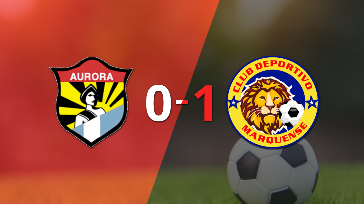 Marquense vence a Aurora FC 1-0 con gol decisivo de Diego Casas en la jornada 20 del Clausura