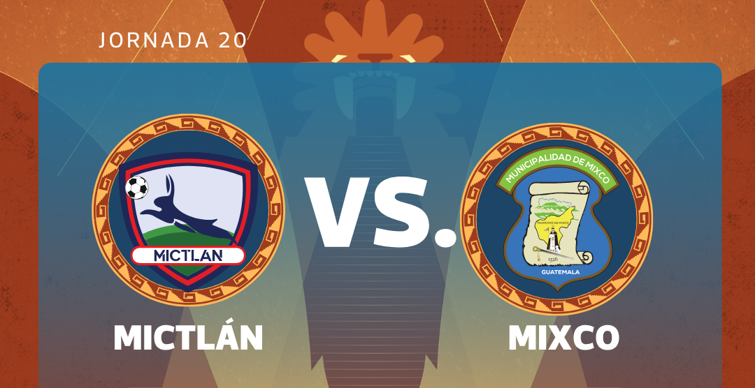 Atlético Mictlán y Deportivo Mixco se enfrentan en duelo clave por la jornada 20 del Torneo Clausura 2026