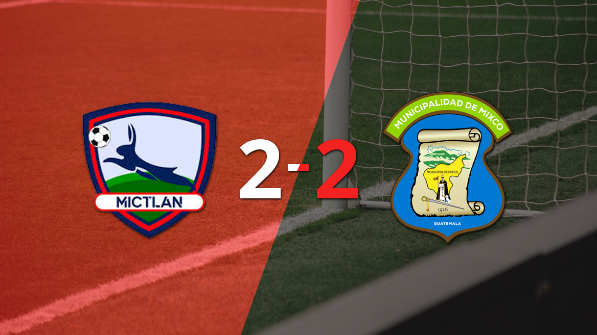 Empate agónico entre Mictlán y Mixco en un vibrante partido del Clausura 2024