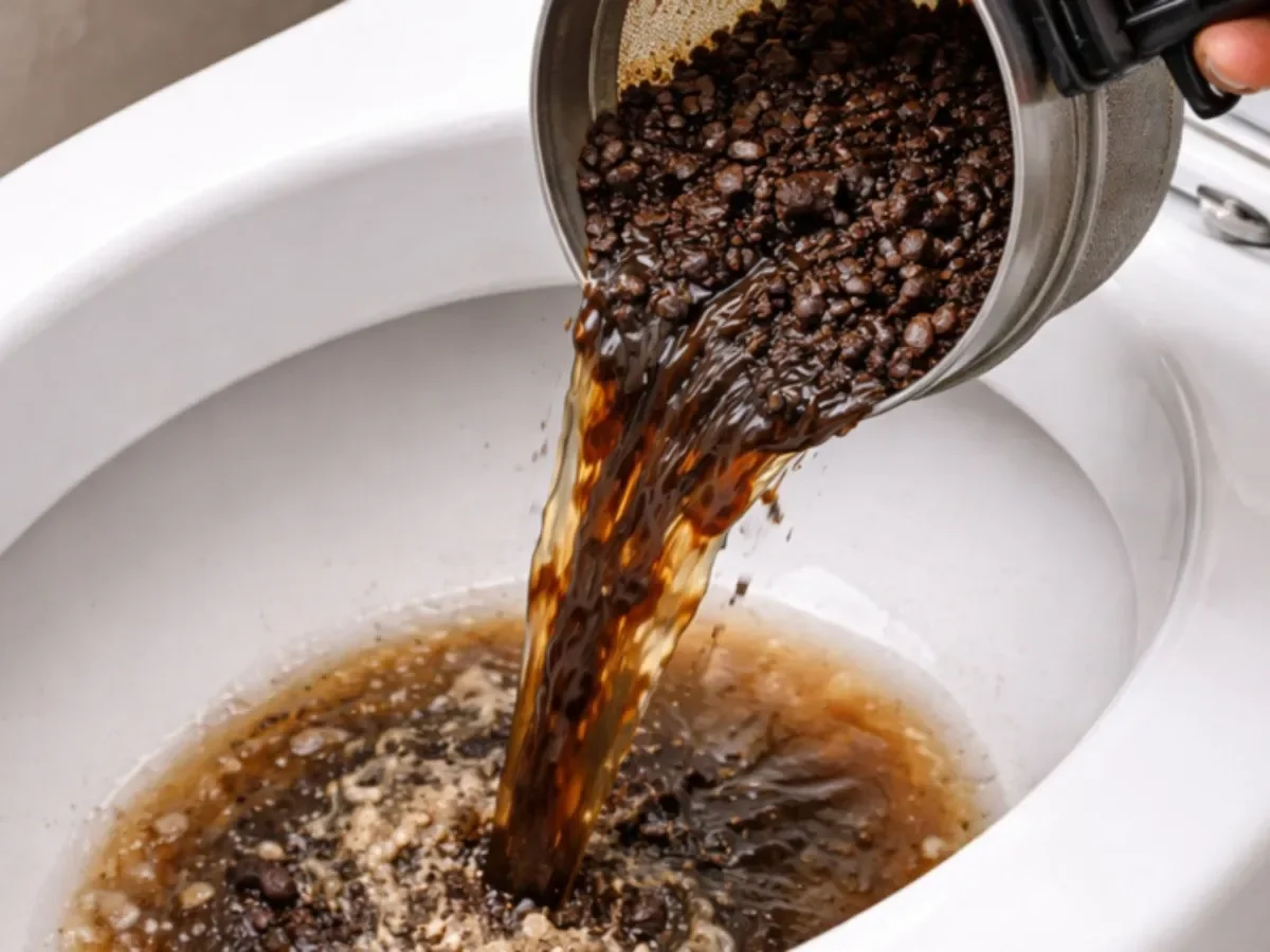 Beneficios y uso del café usado para mantener el inodoro limpio y sin malos olores
