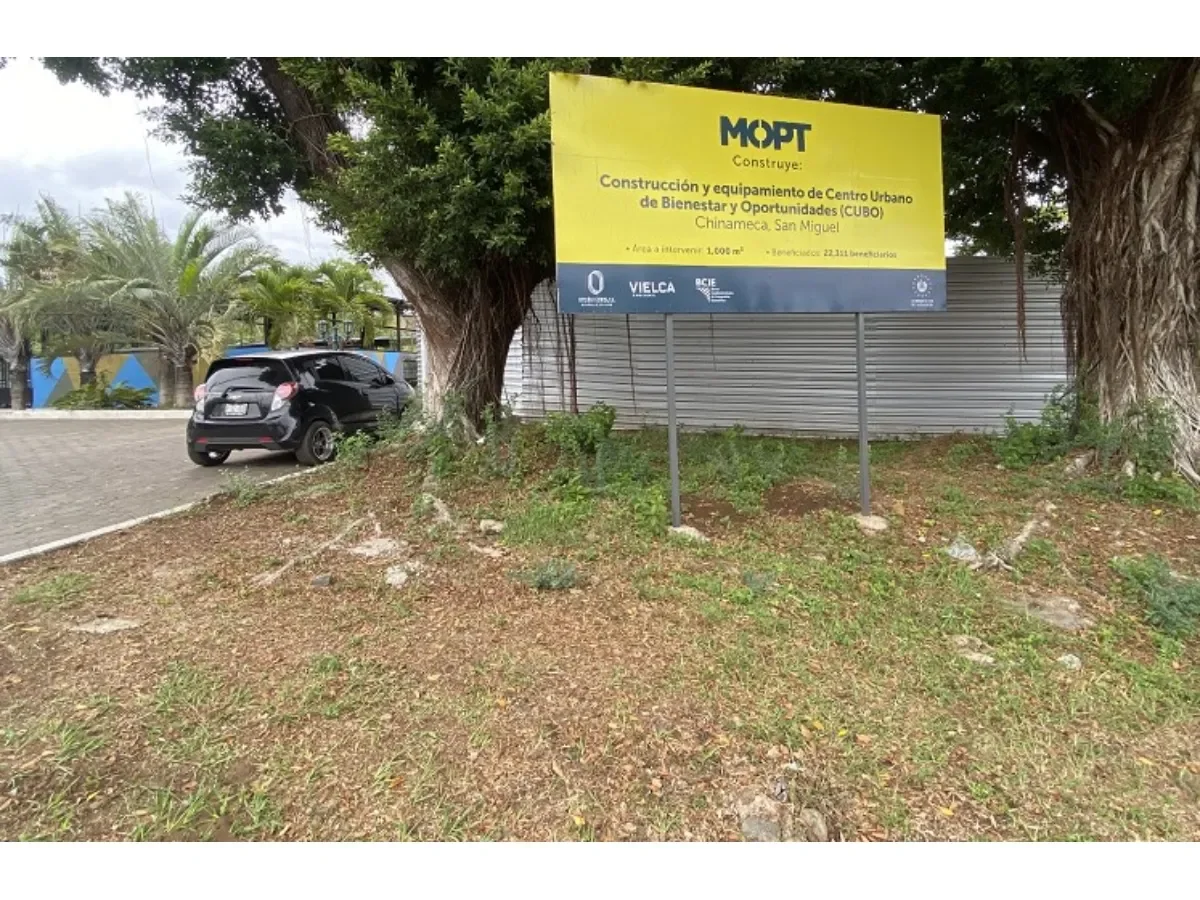 Proyecto CUBO en Chinameca: a más de un año, la construcción sigue sin avances visibles