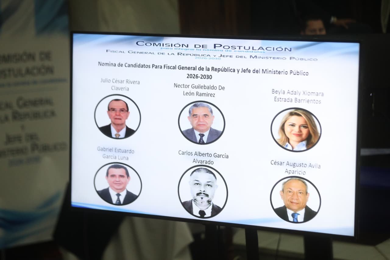 Comisión de Postulación presenta nueva lista de seis candidatos a fiscal general tras fallo de la CC