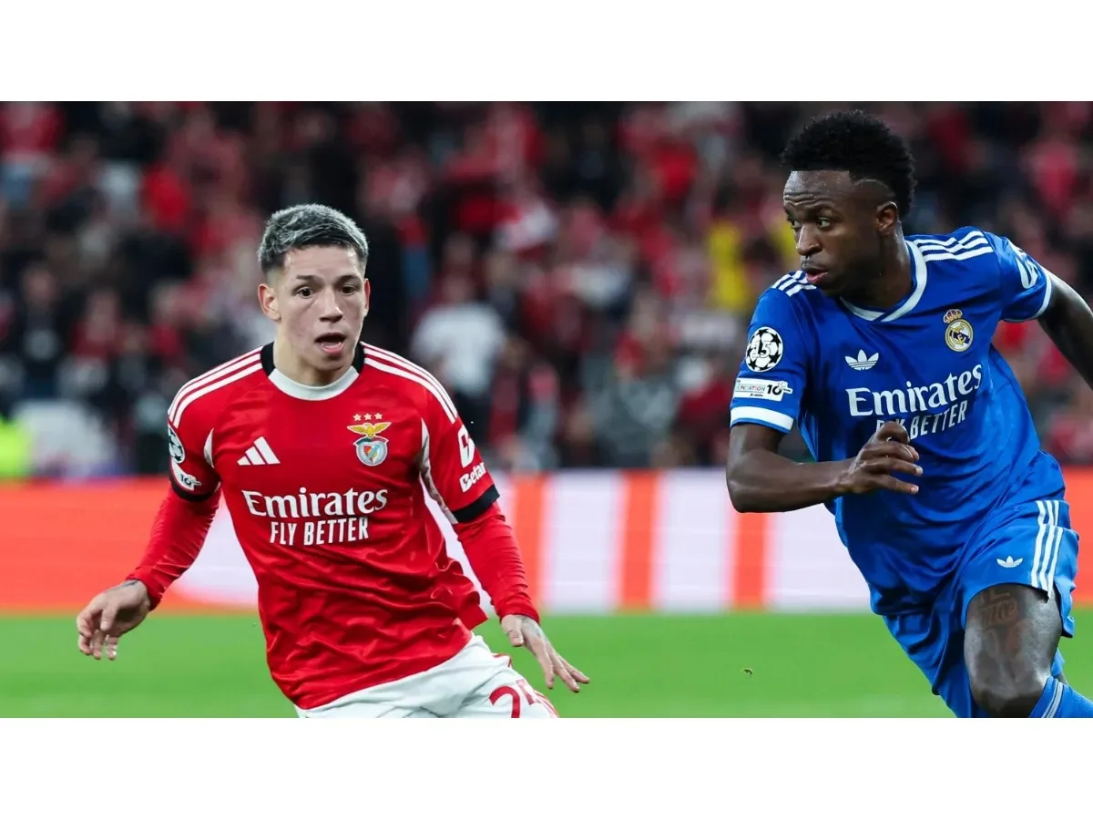 UEFA sanciona a jugador del Benfica por insultos discriminatorios a Vinícius en Champions League