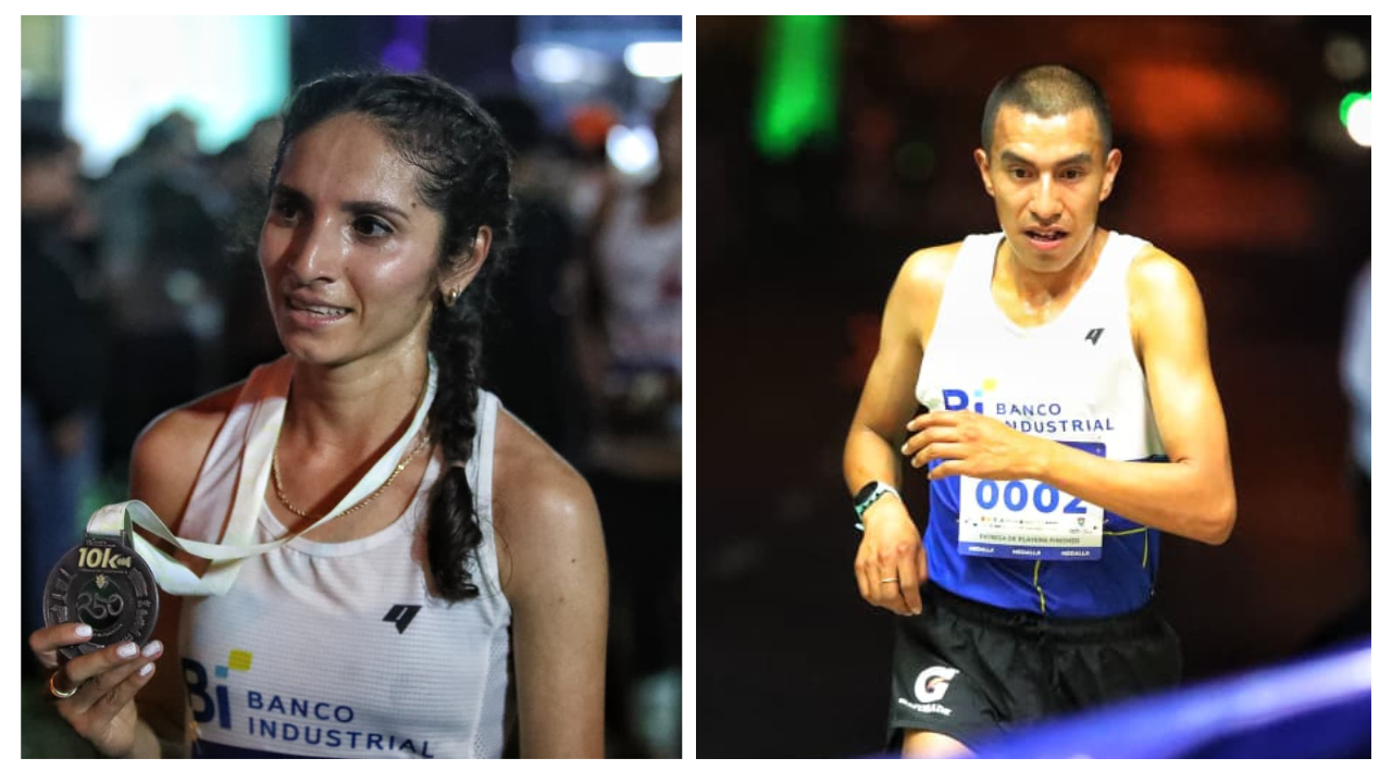 Alberto González y Viviana Aroche destacan en la carrera nocturna 10K de la Municipalidad de Guatemala
