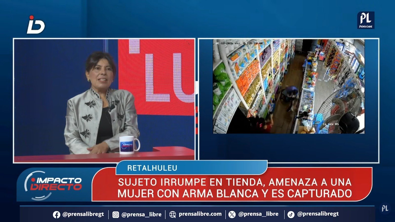 Mujer en Retalhuleu frustra robo en tienda usando un tubo para enfrentar al presunto asaltante Mujer en Retalhuleu frustra robo en tienda usando un tubo para enfrentar al presunto asaltante