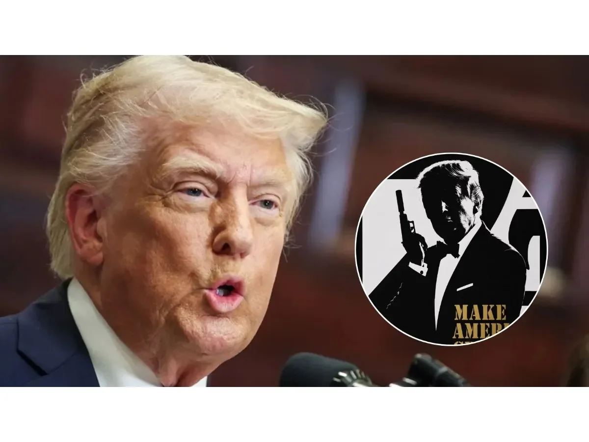 La Casa Blanca publica imagen de Donald Trump como James Bond en plena búsqueda del nuevo 007