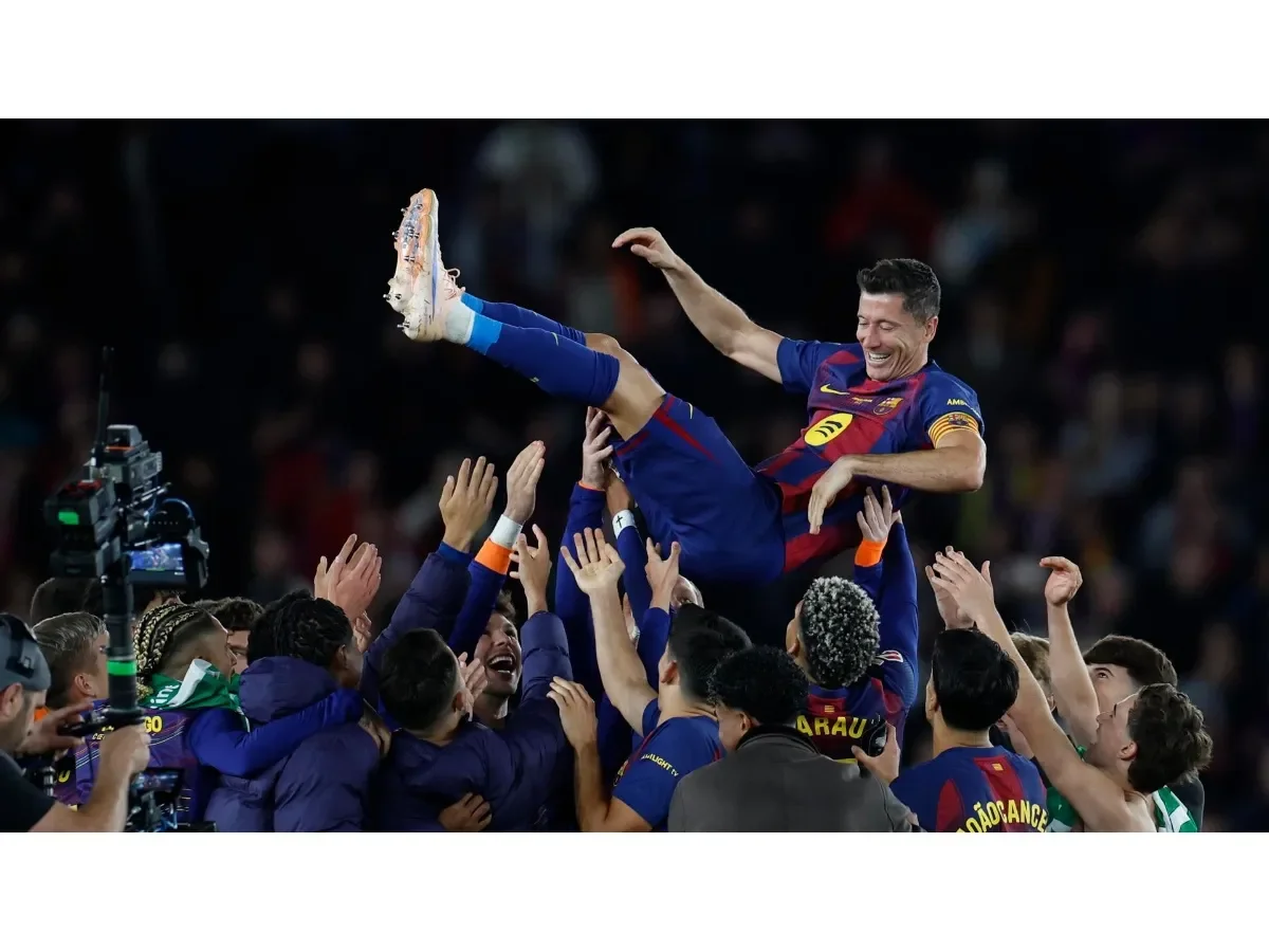 Robert Lewandowski se despide del Barcelona tras una exitosa etapa en el Camp Nou