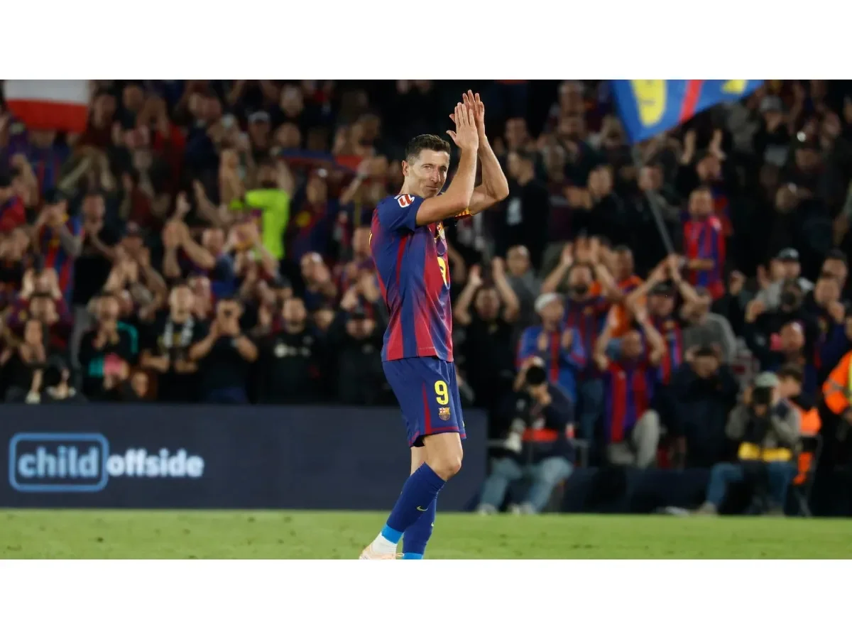 Robert Lewandowski se despide del Camp Nou entre lágrimas y ovaciones en victoria del Barcelona