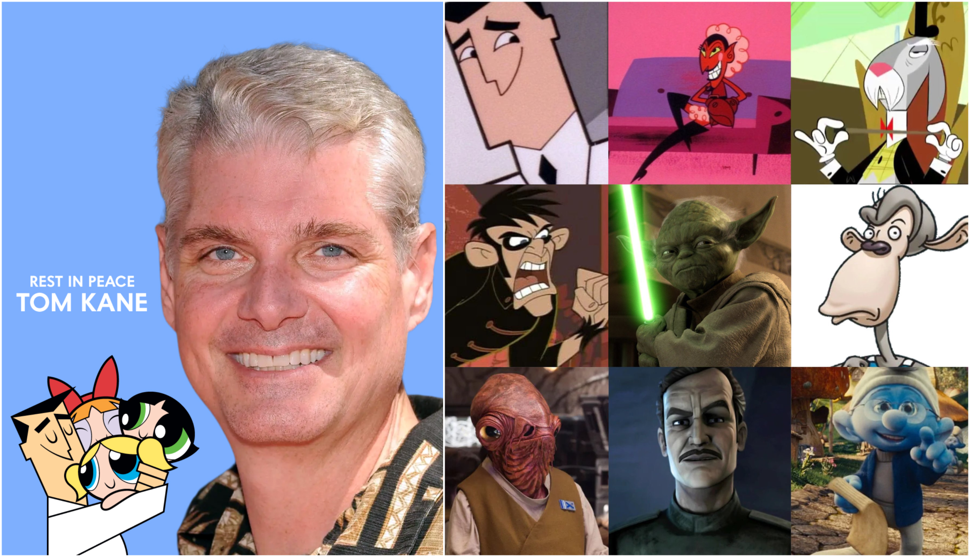 Fallece Tom Kane, icónica voz de Yoda y el profesor Utonium, a los 64 años Fallece Tom Kane, icónica voz de Yoda y el profesor Utonium, a los 64 años