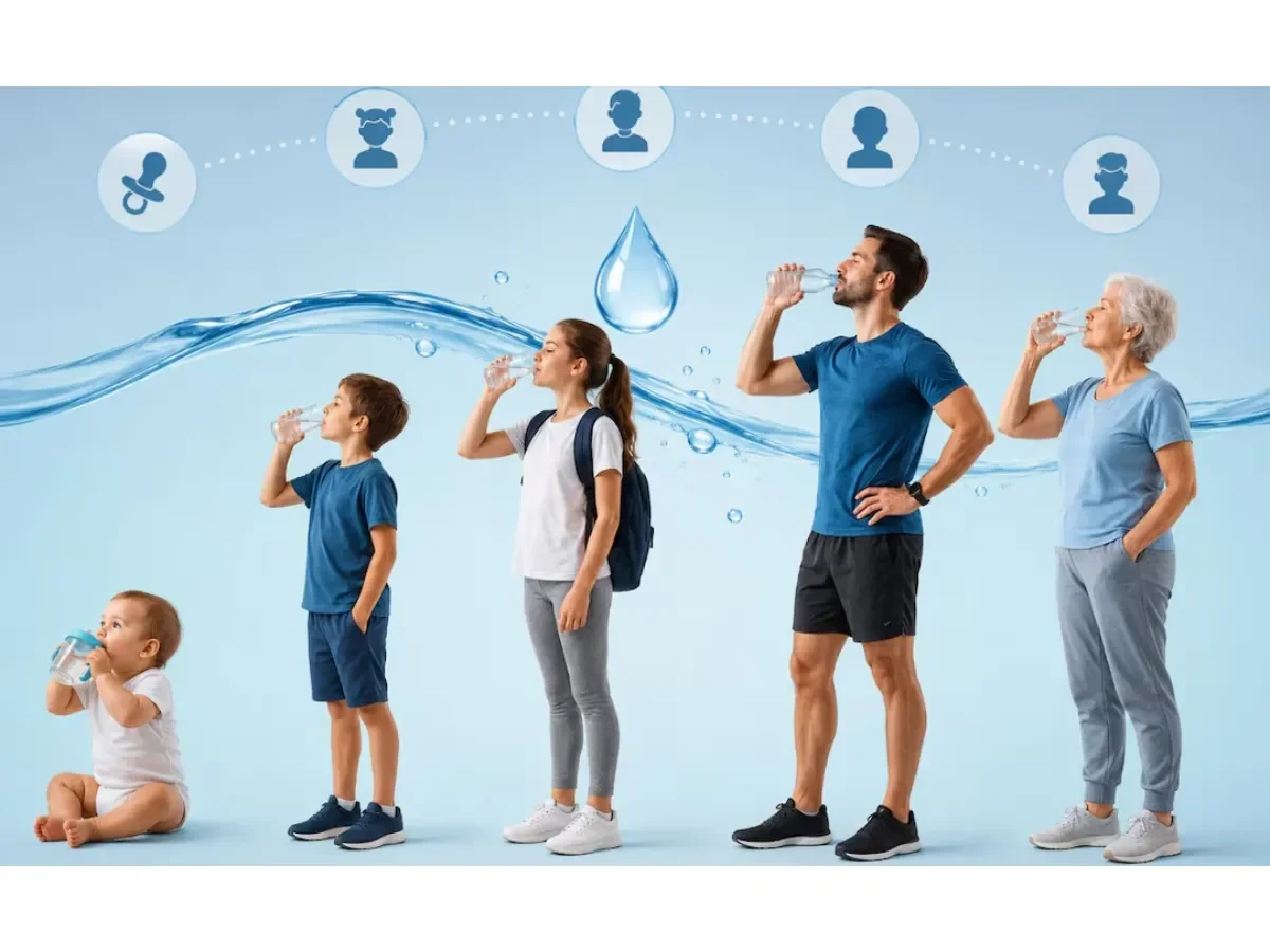 Cantidad recomendada de agua diaria según la edad: guía para una hidratación adecuada