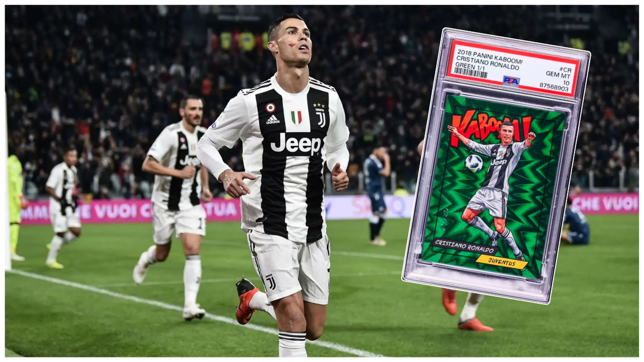 Tarjeta única de Cristiano Ronaldo alcanza récord histórico con venta de 1.35 millones de dólares