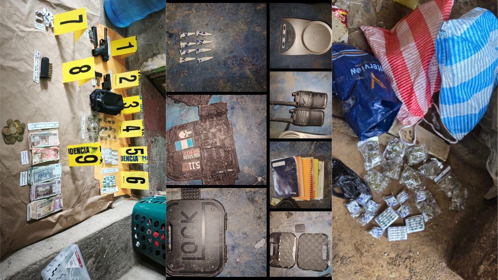 Siete allanamientos en Villa Canales dejan dos detenidos, armas, drogas y equipo táctico decomisado Siete allanamientos en Villa Canales dejan dos detenidos, armas, drogas y equipo táctico decomisado