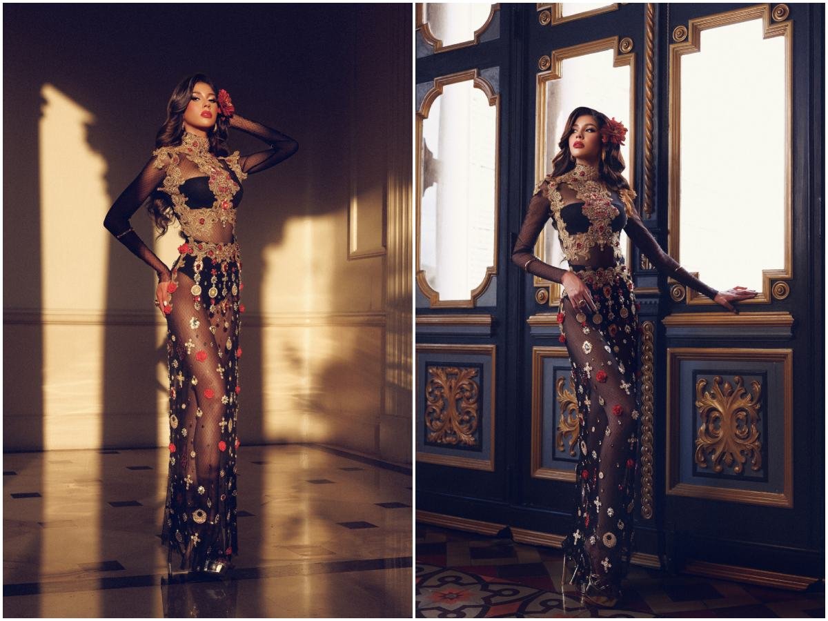 Sofía Córdova lleva su elegancia de Miss Universo El Salvador al Palacio Nacional Sofía Córdova lleva su elegancia de Miss Universo El Salvador al Palacio Nacional