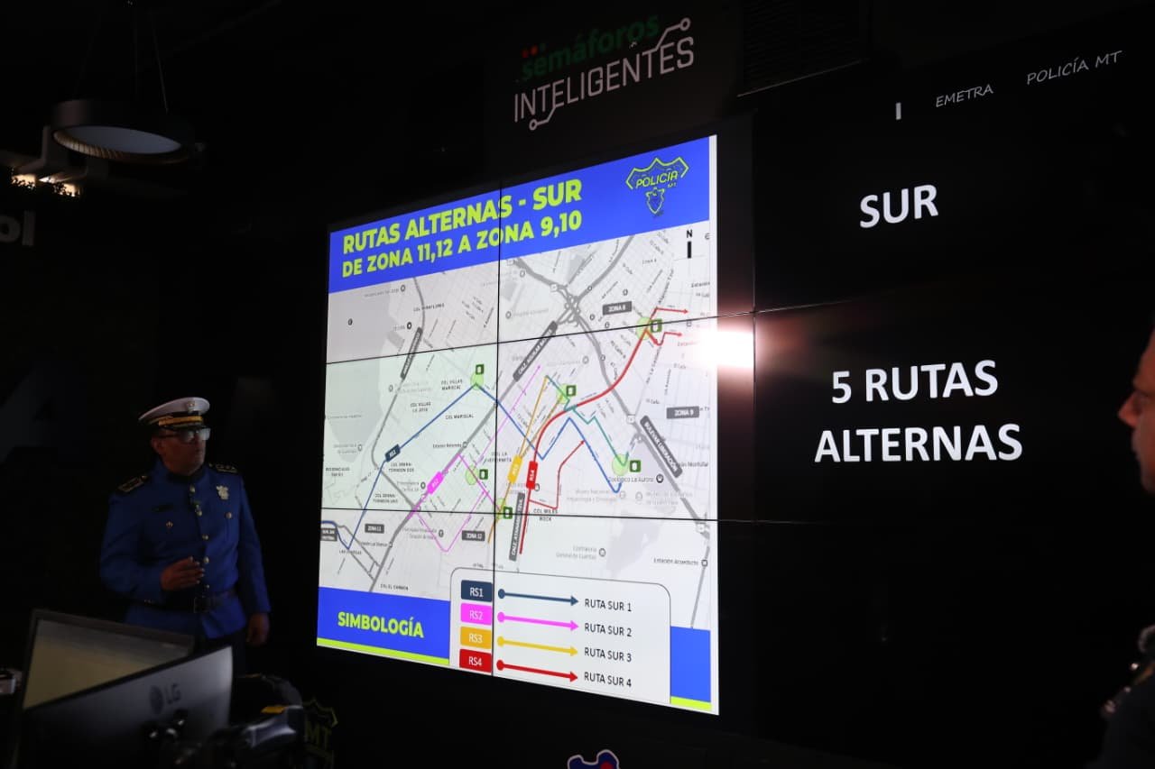 Así son las nuevas rutas alternas habilitadas en el occidente, sur y oriente de la Ciudad de Guatemala