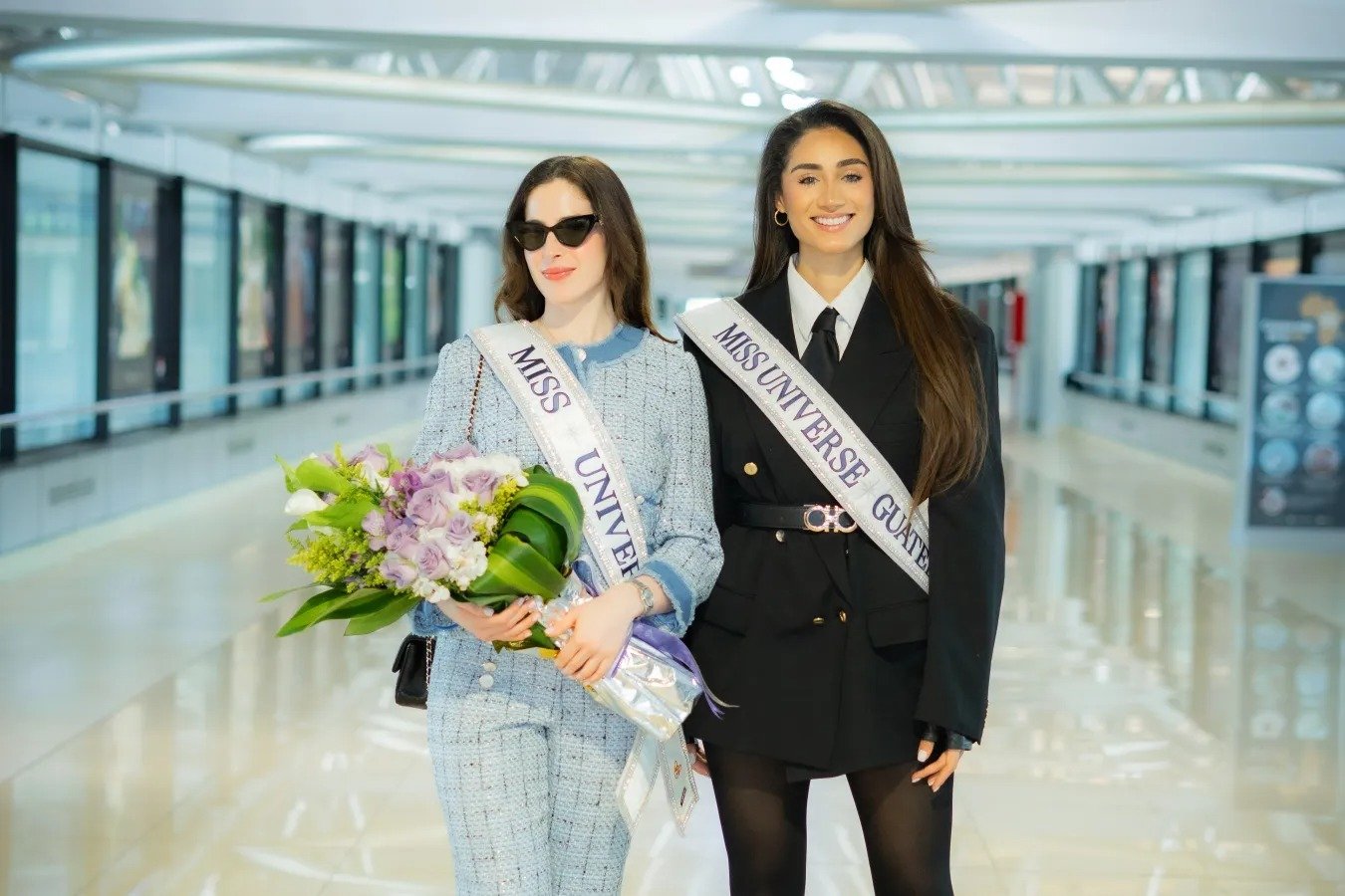 Fátima Bosch y Raschel Paz celebran su amistad y recrean su foto icónica de Miss Universo en Guatemala