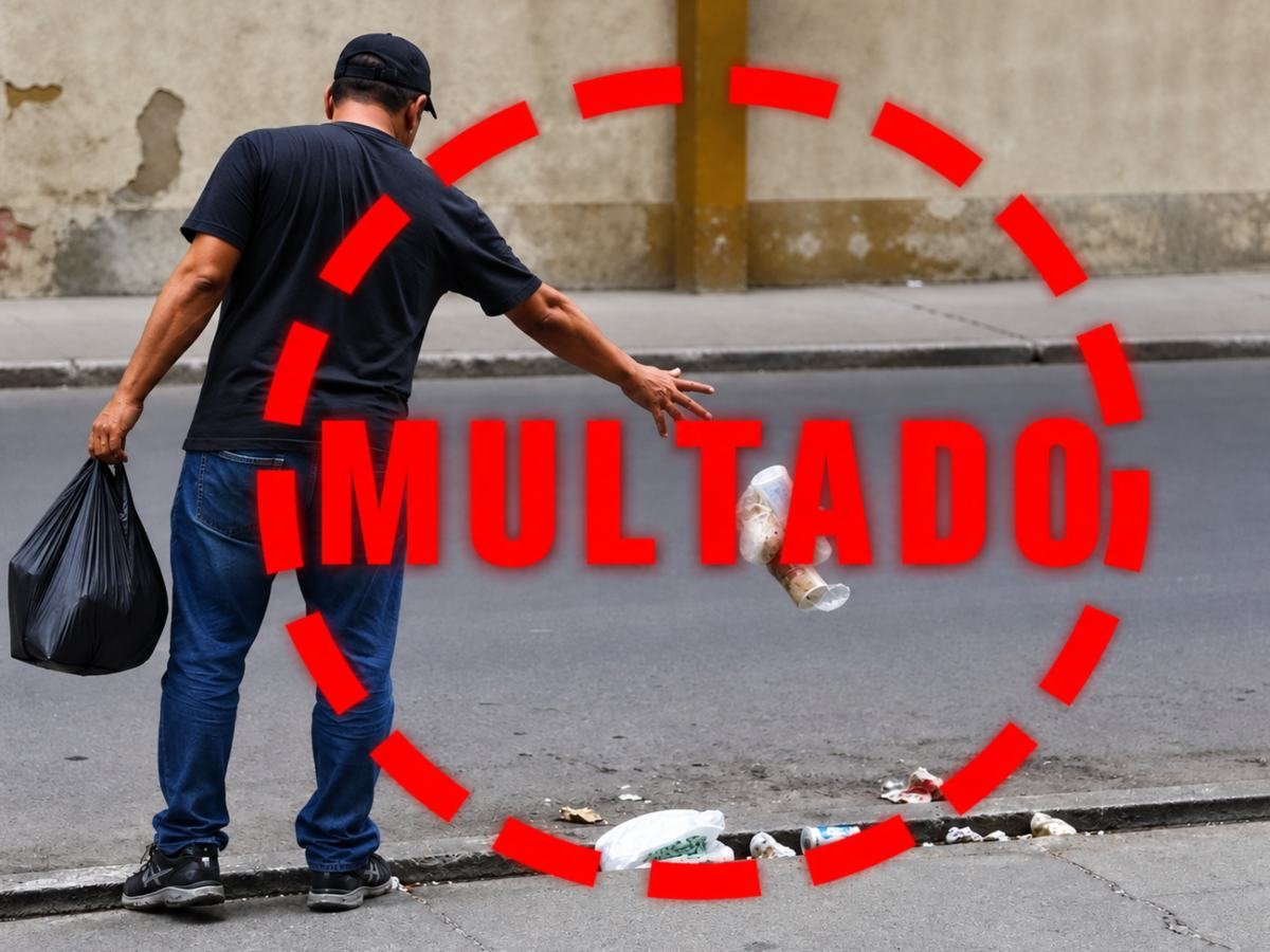 Multan a personas por tirar basura en lugares prohibidos en San Salvador