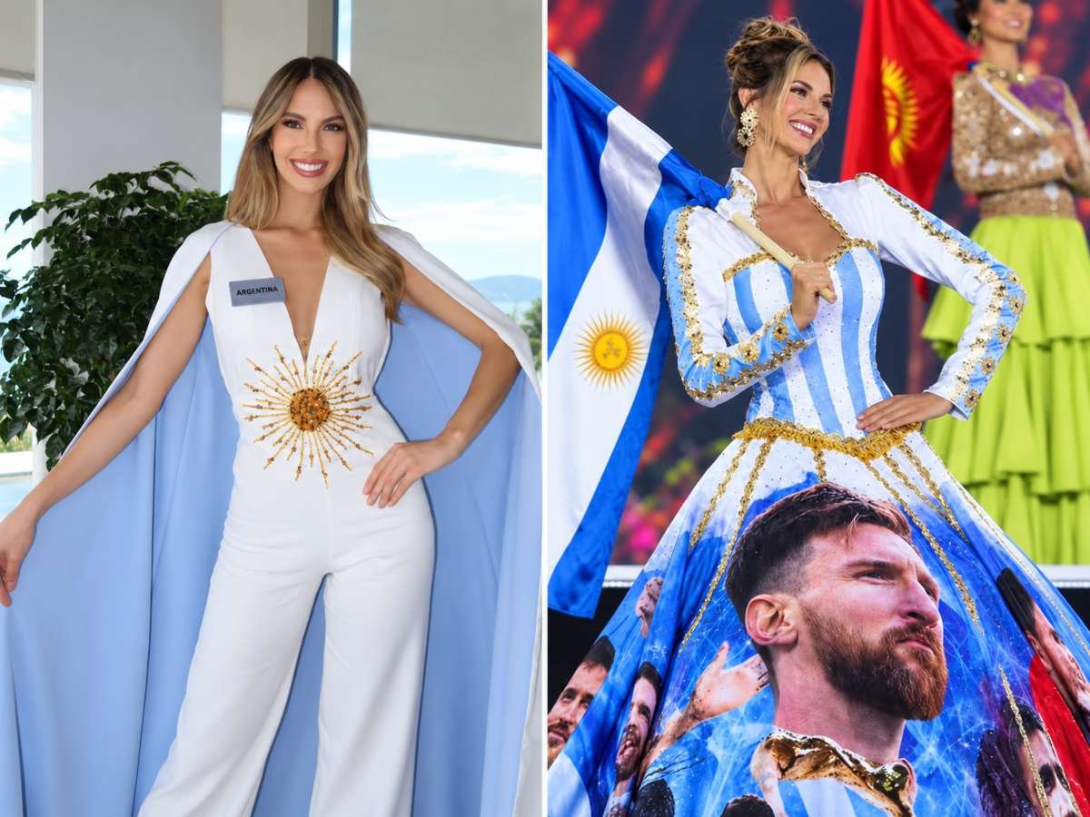 Candidata Argentina sorprende en Miss Mundo con vestido inspirado en Lionel Messi